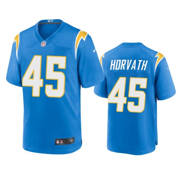 Zander Horvath Los Angeles Chargers Powder Blue Game Jersey