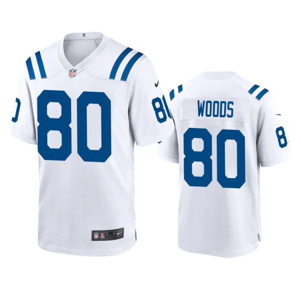 Jelani Woods Indianapolis Colts White Game Jersey