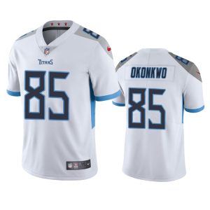 Chigoziem Okonkwo Tennessee Titans White Vapor Limited Jersey