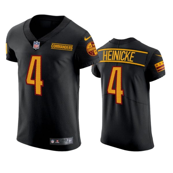 Taylor Heinicke Washington Commanders Black Elite Jersey - Men's