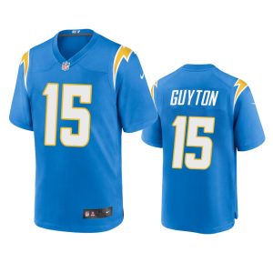 Jalen Guyton Los Angeles Chargers Powder Blue Game Jersey