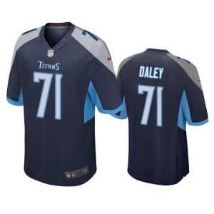 Dennis Daley Tennessee Titans Navy Game Jersey