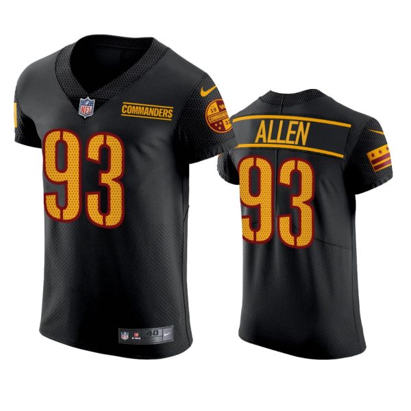 Jonathan Allen Washington Commanders Black Elite Jersey - Men's