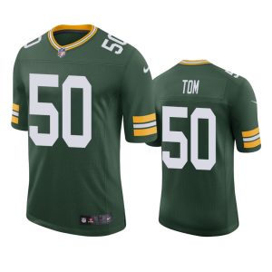 Zach Tom Green Bay Packers Green Vapor Limited Jersey