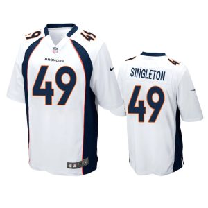 Alex Singleton Denver Broncos White Game Jersey