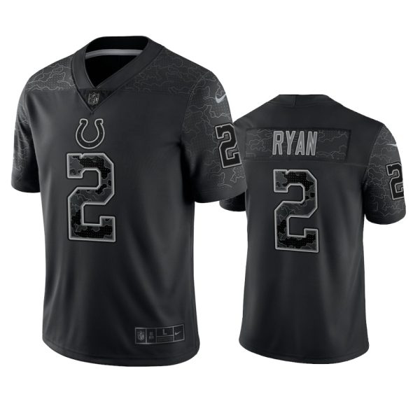 Matt Ryan Indianapolis Colts Black Reflective Limited Jersey