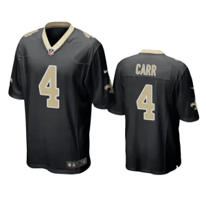 Derek Carr New Orleans Saints Black Game Jersey