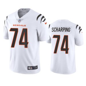 Max Scharping Cincinnati Bengals White Vapor Limited Jersey