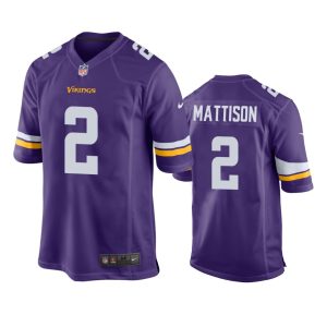 Alexander Mattison Minnesota Vikings Purple Game Jersey