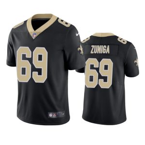 Jabari Zuniga New Orleans Saints Black Vapor Limited Jersey