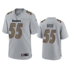 Devin Bush Pittsburgh Steelers Gray Atmosphere Fashion Game Jersey