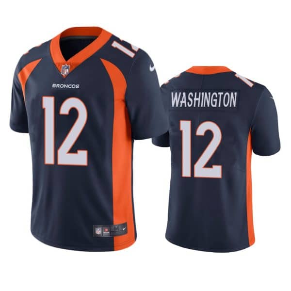 Montrell Washington Denver Broncos Navy Vapor Limited Jersey