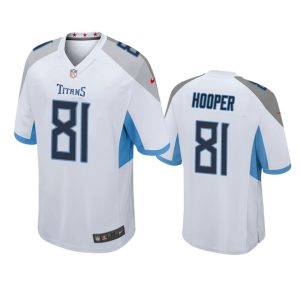 Austin Hooper Tennessee Titans White Game Jersey