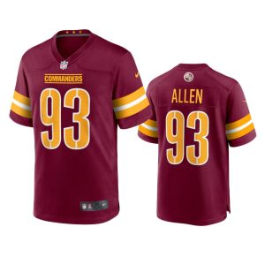 Jonathan Allen Washington Commanders Burgundy Game Jersey