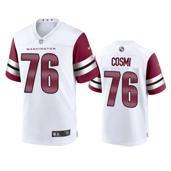 Samuel Cosmi Washington Commanders White Game Jersey