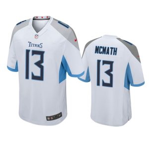 Racey McMath Tennessee Titans White Game Jersey