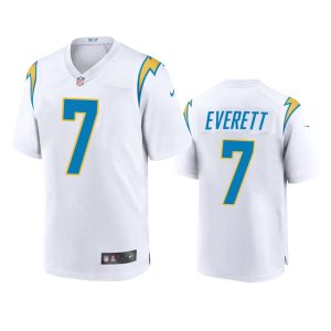Gerald Everett Los Angeles Chargers White Game Jersey