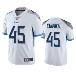 Chance Campbell Tennessee Titans White Vapor Limited Jersey