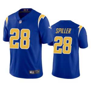 Isaiah Spiller Los Angeles Chargers Royal Vapor Limited Jersey