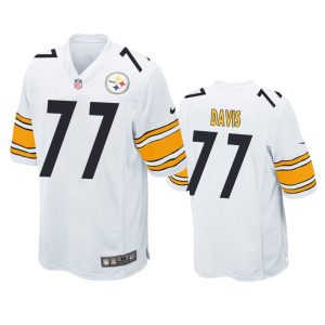 Jesse Davis Pittsburgh Steelers White Game Jersey