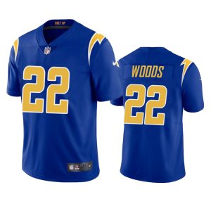 JT Woods Los Angeles Chargers Royal Vapor Limited Jersey