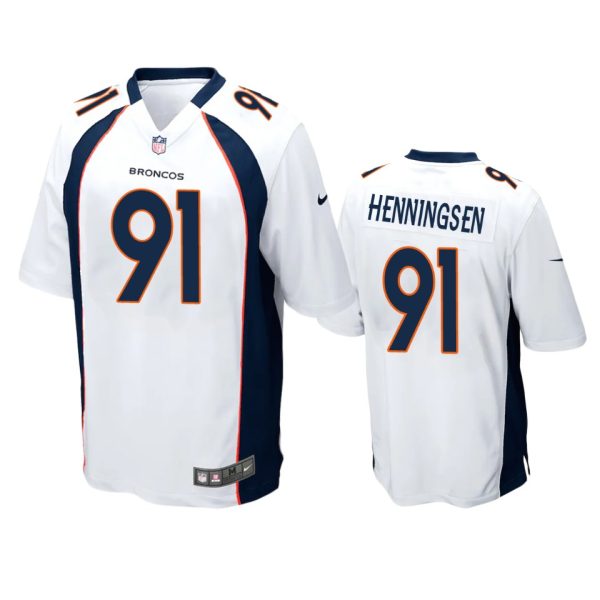 Matt Henningsen Denver Broncos White Game Jersey