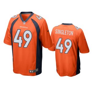 Alex Singleton Denver Broncos Orange Game Jersey