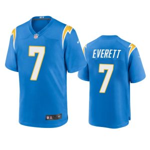 Gerald Everett Los Angeles Chargers Powder Blue Game Jersey