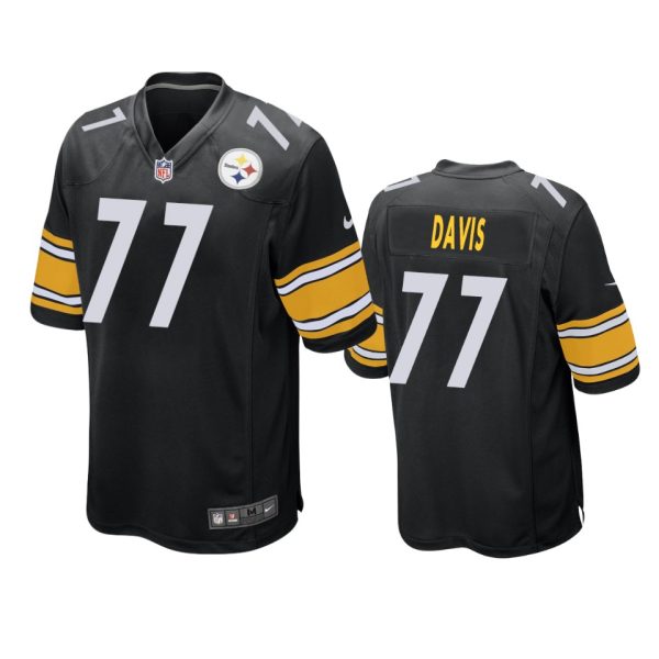 Jesse Davis Pittsburgh Steelers Black Game Jersey
