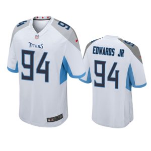 Mario Edwards Jr Tennessee Titans White Game Jersey