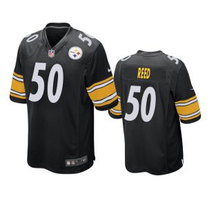 Malik Reed Pittsburgh Steelers Black Game Jersey