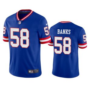 Carl Banks New York Giants Royal Classic Vapor Limited Jersey