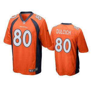 Greg Dulcich Denver Broncos Orange Game Jersey