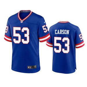 Harry Carson New York Giants Royal Classic Game Jersey