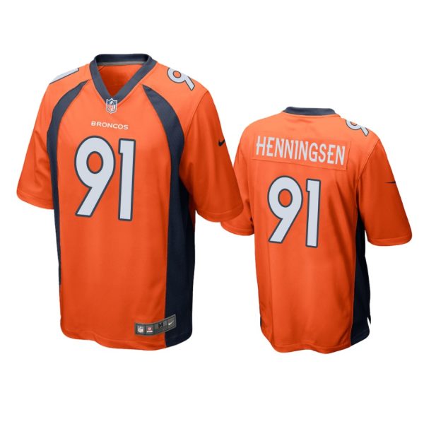 Matt Henningsen Denver Broncos Orange Game Jersey