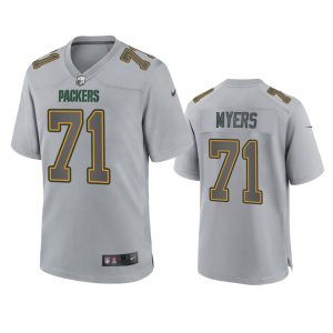 Josh Myers Green Bay Packers Gray Atmosphere Fashion Game Jersey