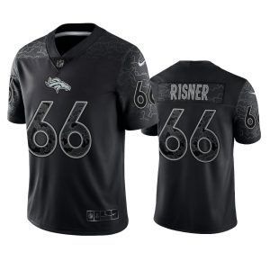 Dalton Risner Denver Broncos Black Reflective Limited Jersey