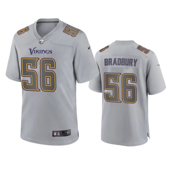 Garrett Bradbury Minnesota Vikings Gray Atmosphere Fashion Game Jersey