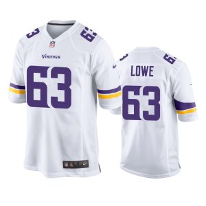 Vederian Lowe Minnesota Vikings White Game Jersey