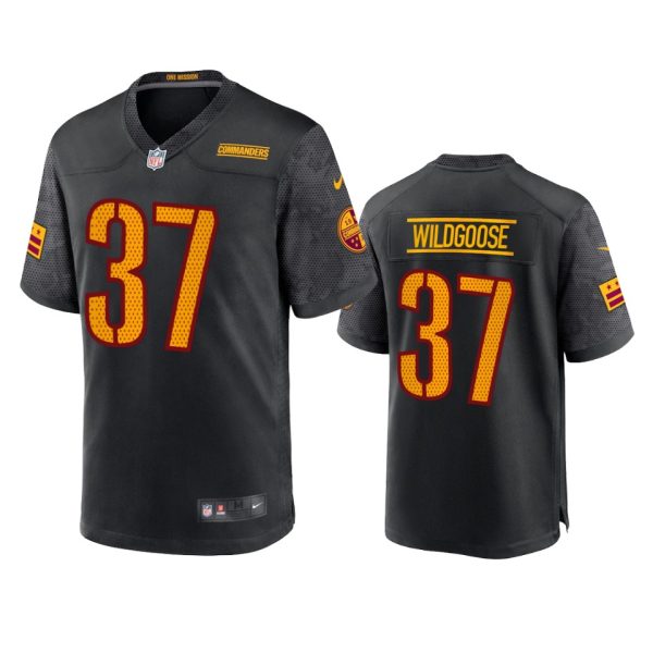 Rachad Wildgoose Washington Commanders Black Alternate Game Jersey