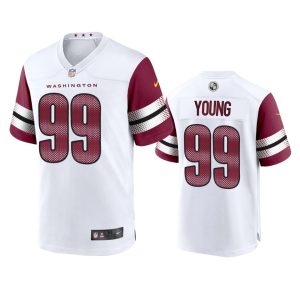 Chase Young Washington Commanders White Game Jersey