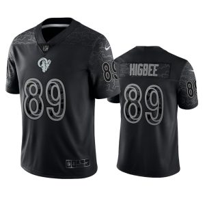 Tyler Higbee Los Angeles Rams Black Reflective Limited Jersey