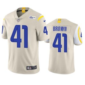 Malcolm Brown Los Angeles Rams Bone Vapor Limited Jersey