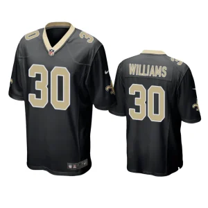 Jamaal Williams New Orleans Saints Black Game Jersey