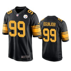 Larry Ogunjobi Pittsburgh Steelers Black Alternate Game Jersey