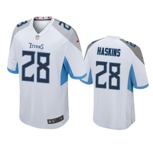 Hassan Haskins Tennessee Titans White Game Jersey