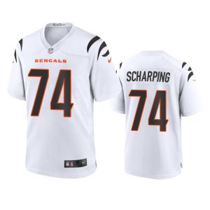 Max Scharping Cincinnati Bengals White Game Jersey