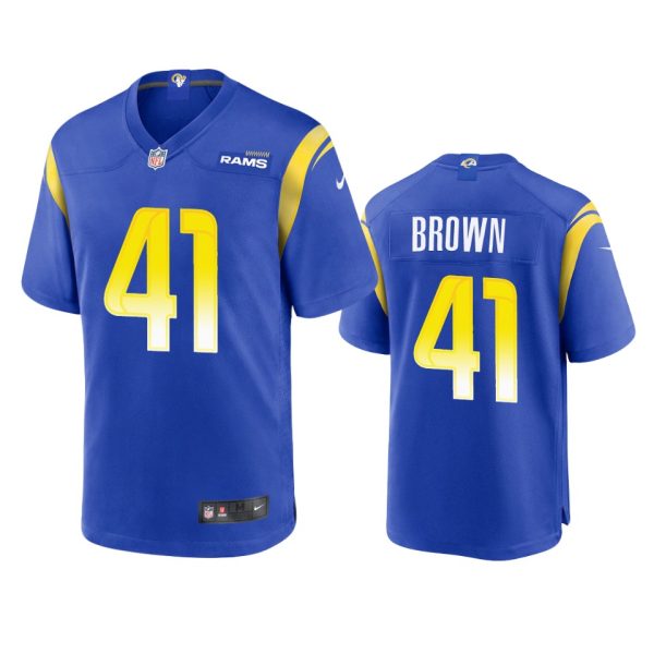 Malcolm Brown Los Angeles Rams Royal Game Jersey