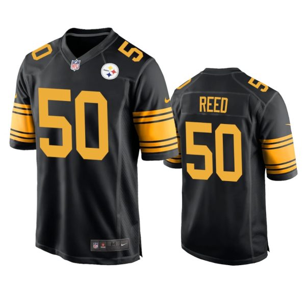 Malik Reed Pittsburgh Steelers Black Alternate Game Jersey