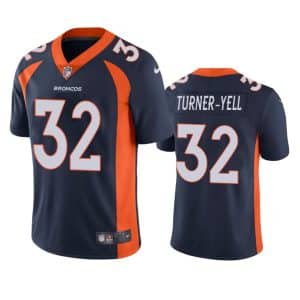 Delarrin Turner-Yell Denver Broncos Navy Vapor Limited Jersey
